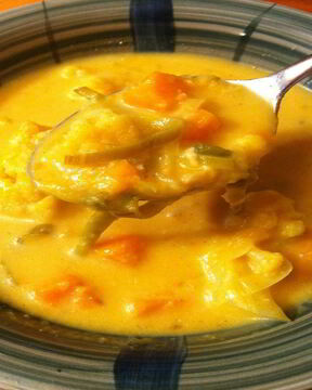 Суп из цветной капусты с рисом