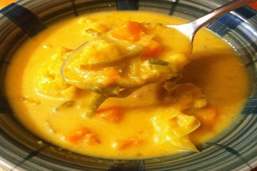 Рецепт супа из цветной капусты с рисом