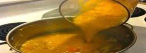 суп из цветной капусты с рисом. Шаг 7