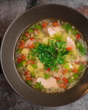 Суп из тунца с болгарским перцем