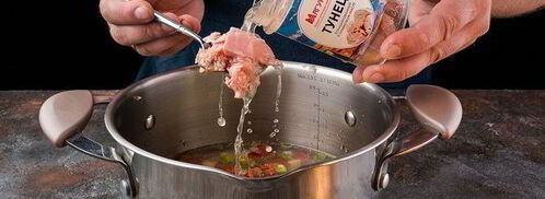 суп из тунца с болгарским перцем. Шаг 6