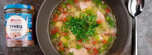 суп из тунца с болгарским перцем. Шаг 7