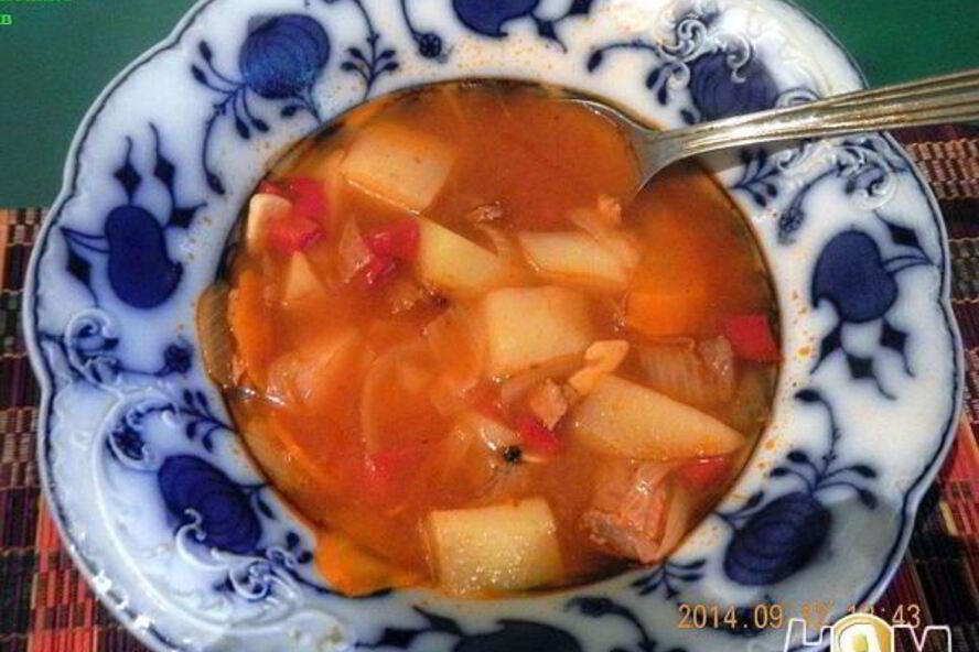 Рецепт супа картофельного с паприкой