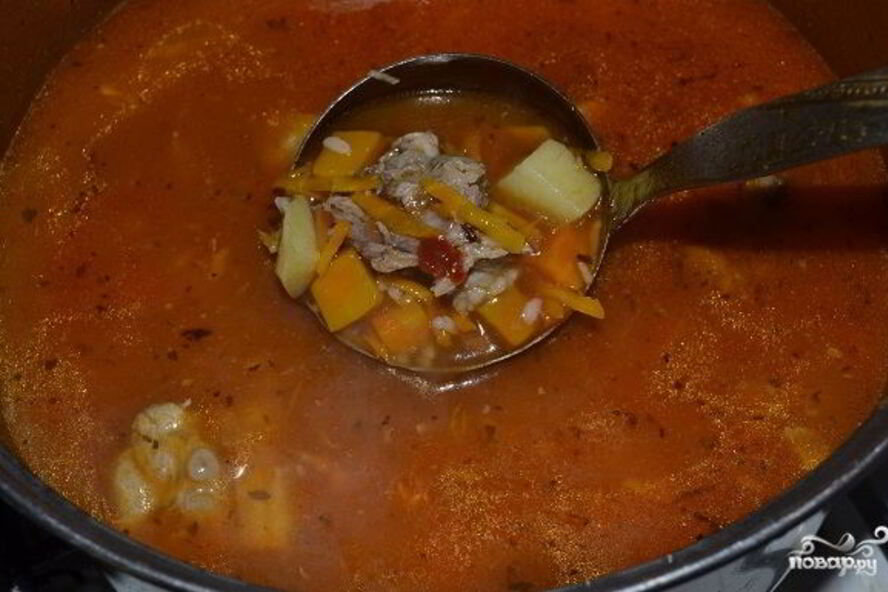 Рецепт харчо из свиных ребрышек