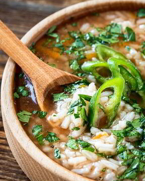 Харчо на баранине с зеленью