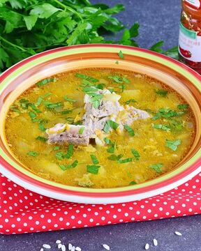 Харчо с рисом и картофелем классический