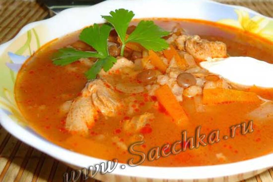 Рецепт харчо с рыбой