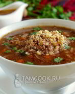 Постный суп харчо