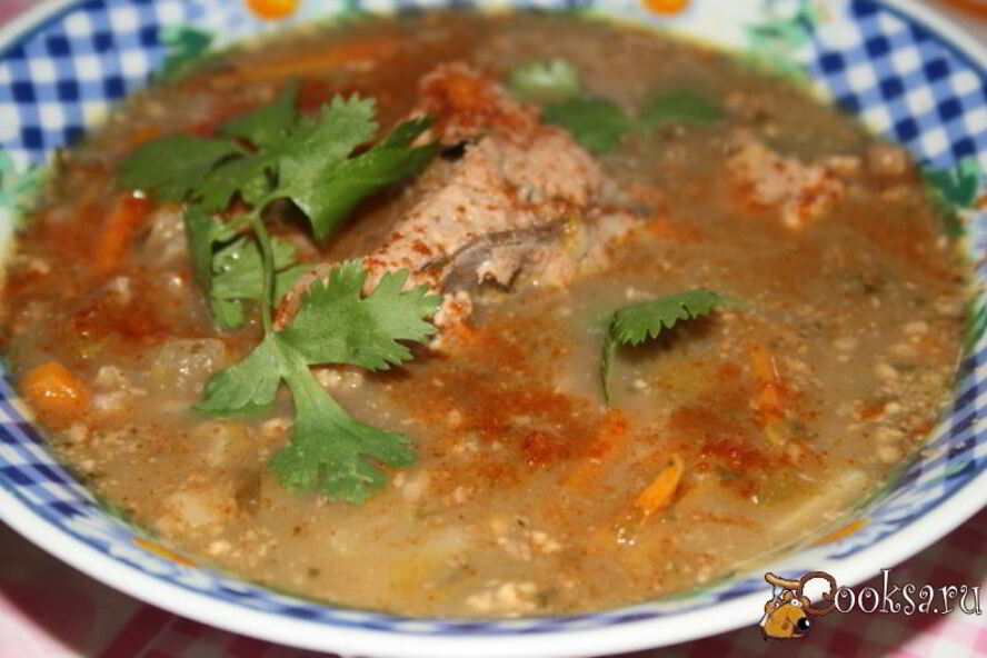 Рецепт супа харчо с грецкими орехами