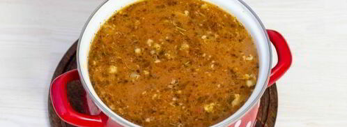 суп харчо с курицей и рисом. Шаг 16