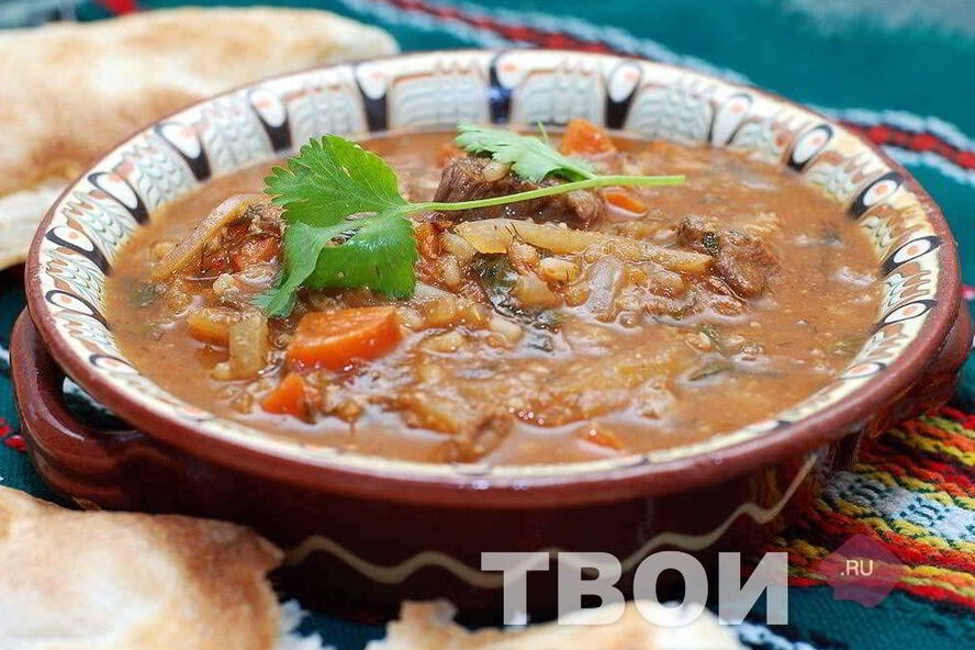 Рецепт супа харчо с соусом ткемали