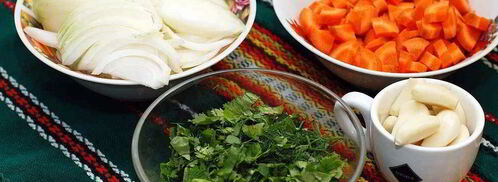 суп харчо с соусом ткемали. Шаг 4