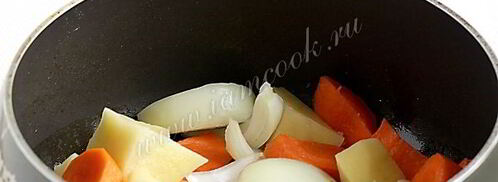 овощной суп пюре из картофеля и моркови с имбирем. Шаг 5