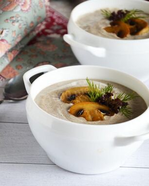 Суп пюре грибной со сливками