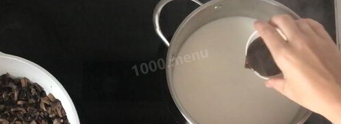 суп пюре грибной со сливками. Шаг 8