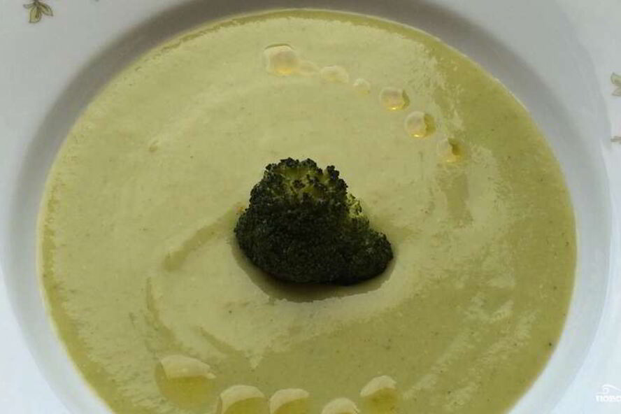 Рецепт супа-пюре из брокколи с плавленым сыром