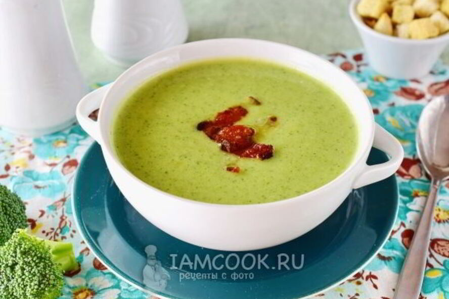 Рецепт супа-пюре из брокколи со сливками