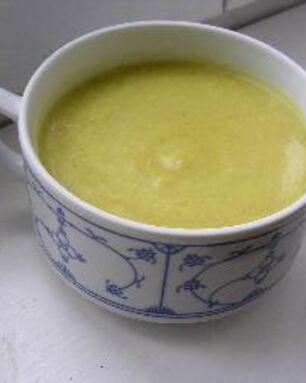 Суп-пюре из кабачков и фенхеля