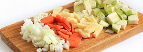 суп-пюре из кабачков с сухариками. Шаг 5