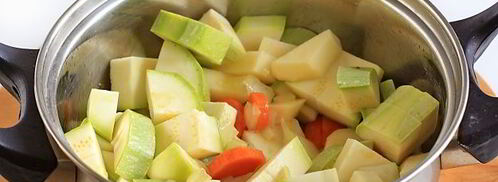 суп-пюре из кабачков с сухариками. Шаг 8