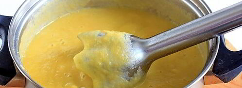 суп-пюре из кабачков с сухариками. Шаг 14