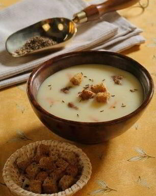 Суп-пюре из картофеля с тмином