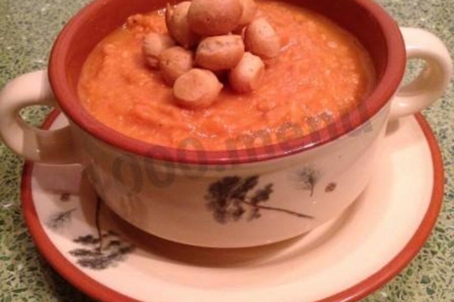 Рецепт супа-пюре из нута и томатов