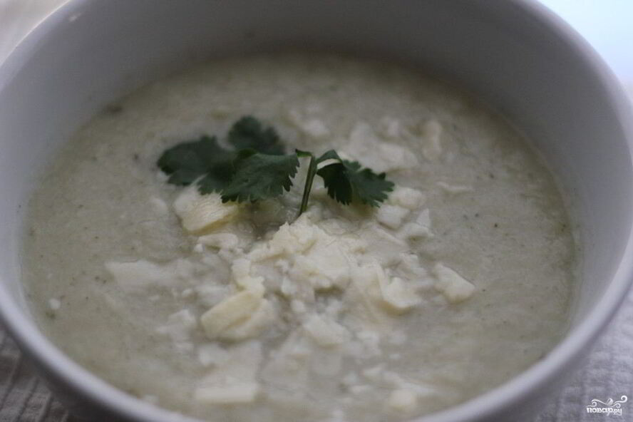 Рецепт супа-пюре из цветной капусты диетический