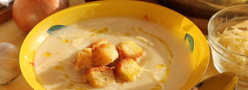 суп-пюре из цветной капусты с гренками. Шаг 9