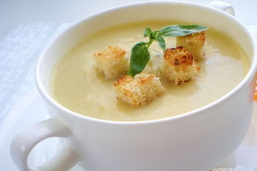 Рецепт супа-пюре простого из кабачков