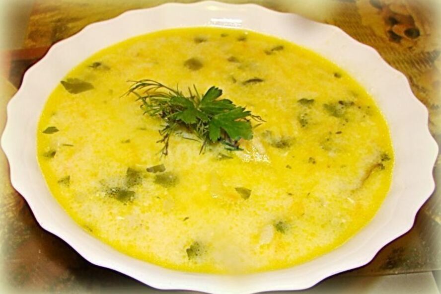 Рецепт супа пюре с брокколи креветками и сыром