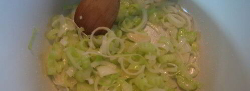 суп-пюре с тыквой на бульоне из сухих белых грибов. Шаг 4