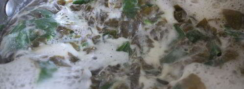 суп-пюре со щавелем и шпинатом. Шаг 7