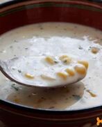 Сырный суп-пюре с консервированной кукурузой