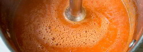 томатный суп-пюре с лососем и треской. Шаг 13