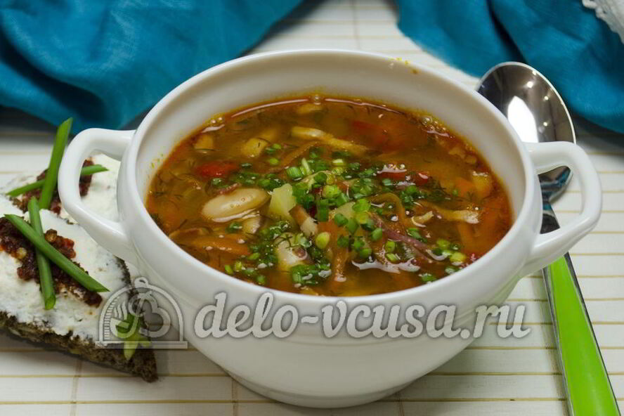 Рецепт супа с фасолью