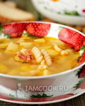 Суп с колбасой