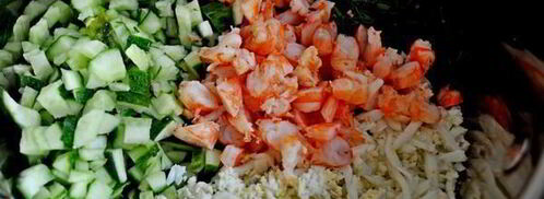 холодный свекольник с креветками. Шаг 5