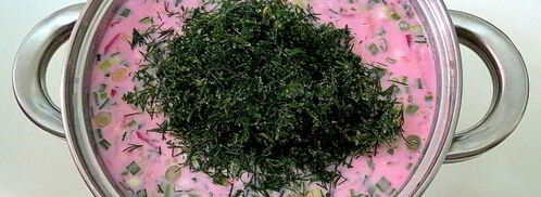 холодный свекольник с редисом. Шаг 10