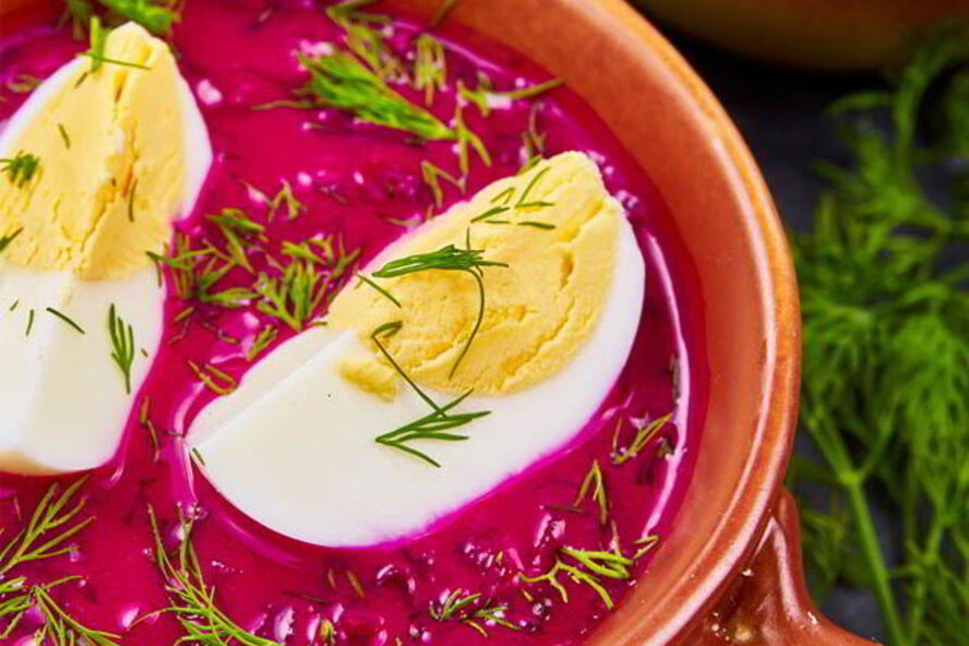 Рецепт свекольника из свежей свеклы со шпинатом