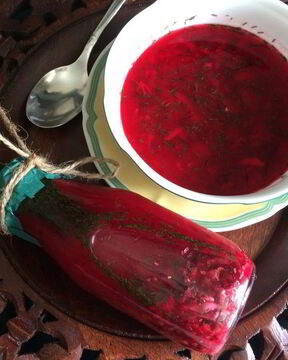 Свекольник холодный с тунцом