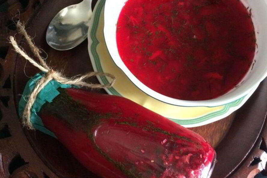 Рецепт свекольника холодного с тунцом