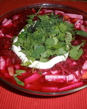 Свекольник классический с мясом