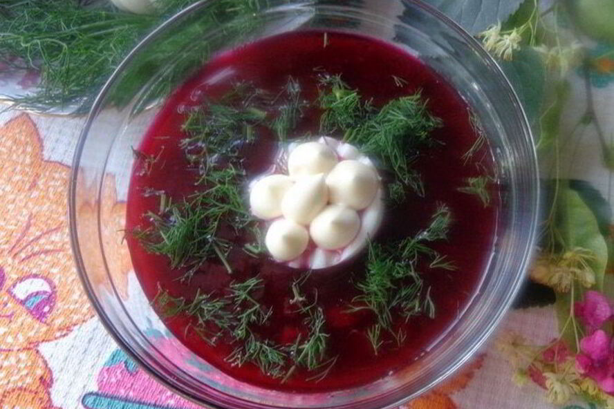 Рецепт свекольника с базиликом