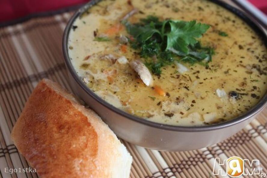 Рецепт сырно-чесночного чешский суп