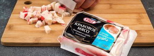 сырный крем-суп с крабовым мясом. Шаг 9