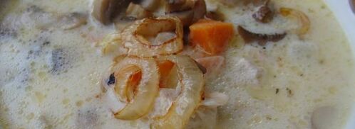 сырный суп на основе лукового. Шаг 7