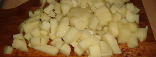 сырный суп по-французски с крутонами. Шаг 3