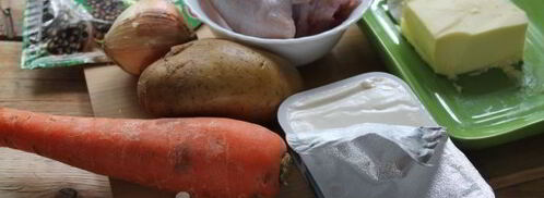 сырный суп по-французски с курицей. Шаг 3