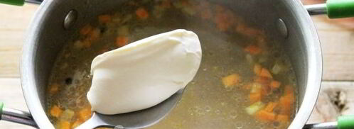 сырный суп по-французски с курицей. Шаг 9